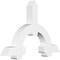 Ekena Millwork Ericson Architectural Grade PVC Gable Bracket, 60"W x 40"H x 6"D x 6"F, 16/12 Pitch GBP060X40X0606ERI00 - alternate 1